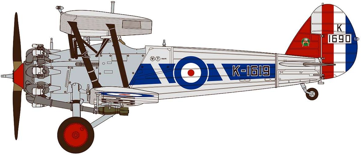 Airfix A05145 - Bristol Bulldog Mkiia Model Fly Byggesæt - 1 48