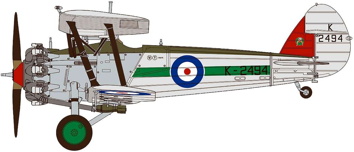 Airfix A05145 - Bristol Bulldog Mkiia Model Fly Byggesæt - 1 48