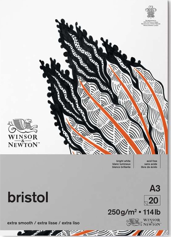 Tegneblok - A3 - 20 Ark - Bristol - Winsor Newton
