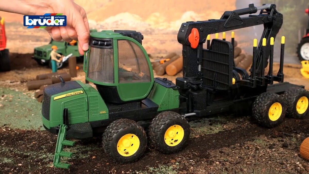 Bruder - John Deere Skovmaskine Med Kran Legetøj