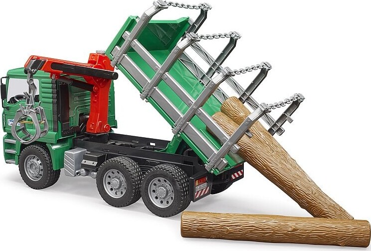 Bruder - Man Timber Truck Med Kran - 2769