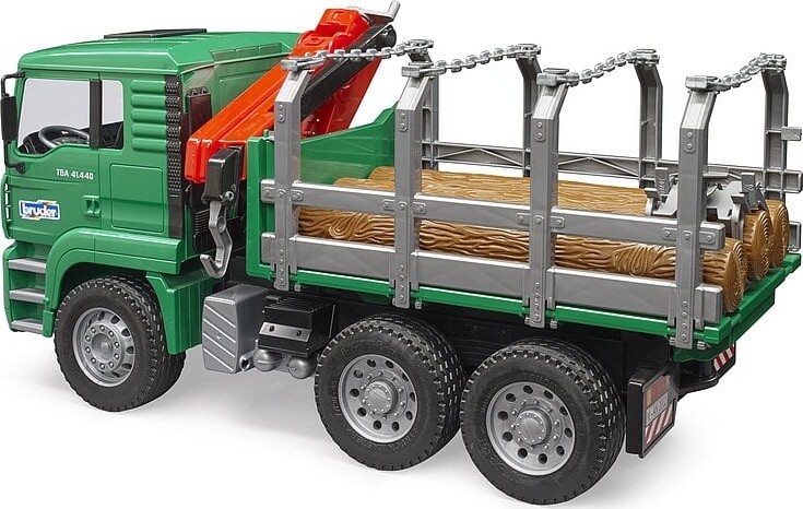 Bruder - Man Timber Truck Med Kran - 2769