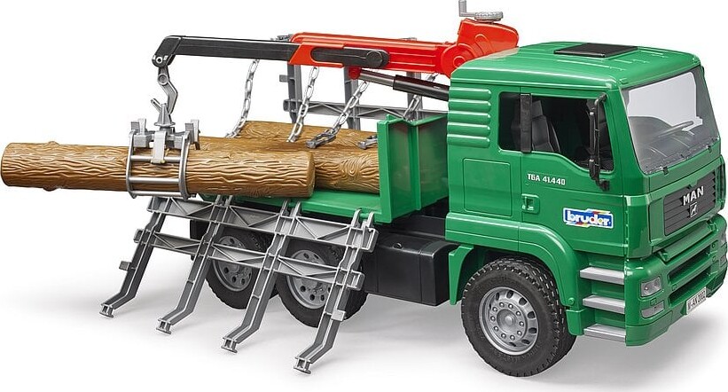 Bruder - Man Timber Truck Med Kran - 2769
