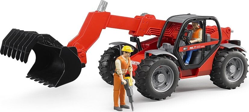 Bruder - Manitou Maniscopic Mlt 633 - Teleskoplæsser - Br2125 - Rød
