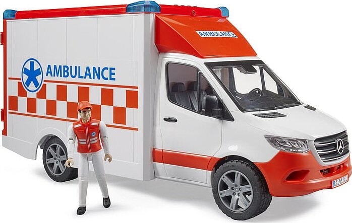 Bruder - Mercedes Ambulance Med Figur - 2676 | Se tilbud og køb på Gucca.dk