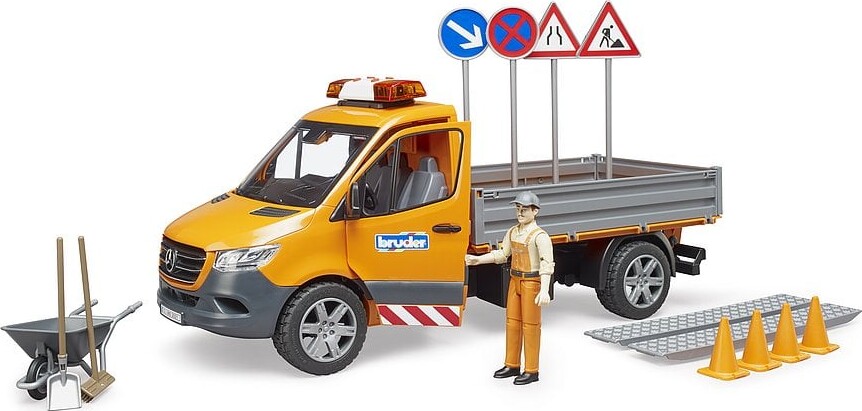 Bruder - Mercedes Benz Sprinter Lastbil Med Lad - Lys Og Lyd