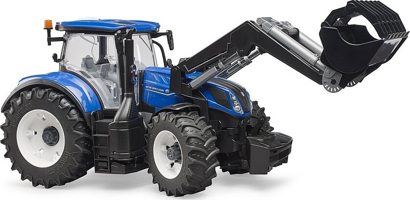 Bruder - New Holland T7315 Legetøjstraktor Med Frontlæsser - 3121