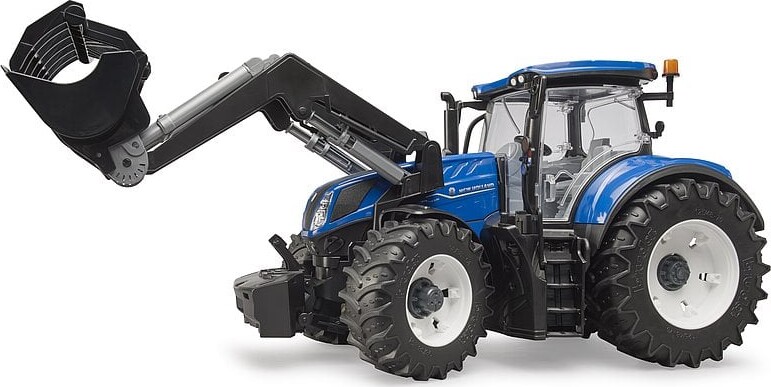 Bruder - New Holland T7315 Legetøjstraktor Med Frontlæsser - 3121