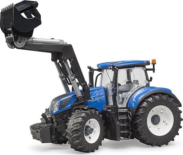 Bruder - New Holland T7315 Legetøjstraktor Med Frontlæsser - 3121
