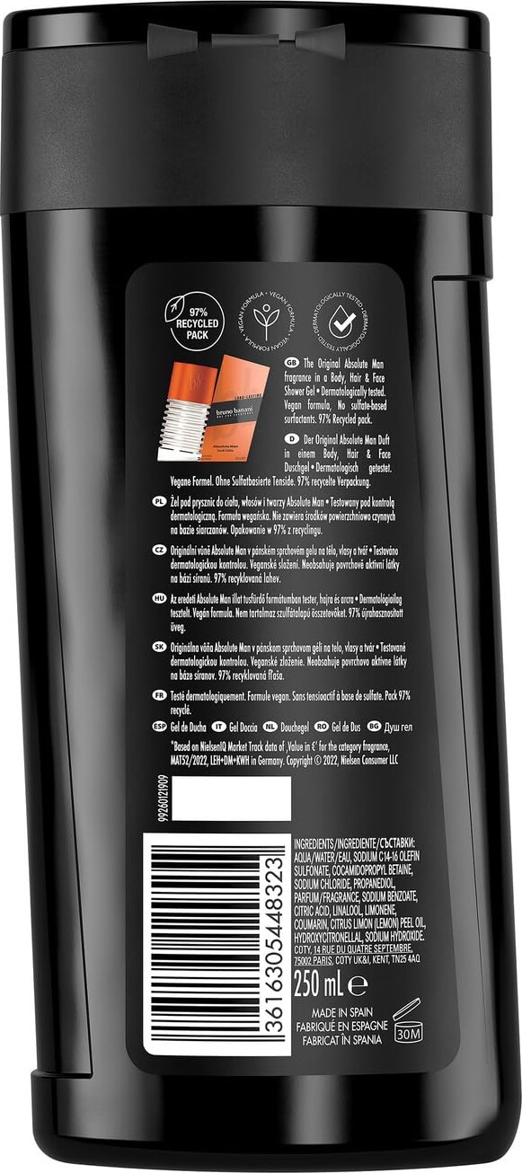 Bruno Banani - Absolute Man Sg 3 In 1 - 250 Ml