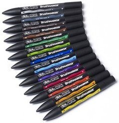 Winsor Newton - Brushmarker Tusser - Levende Toner - 12 Stk