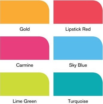 Winsor Newton - Brushmarker Tusser - Mellem Toner - 6 Farver