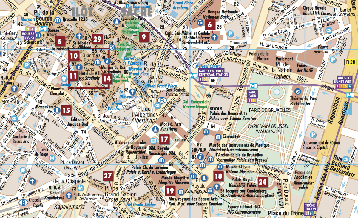 Bruxelles - Borch Maps