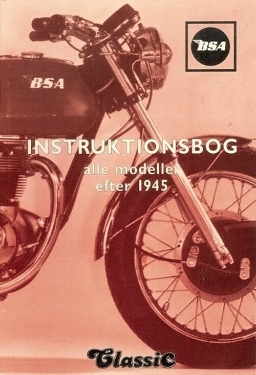 Bsa - Instruktionsbog