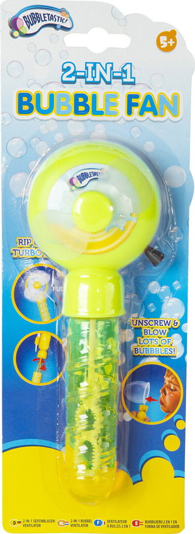 Bubbles - 2-I-1 Bobleblæser 4 Assorterede