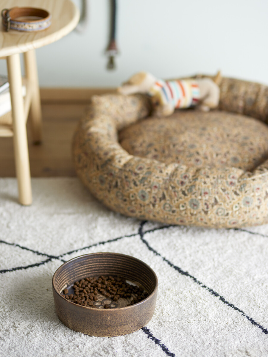 Bloomingville - Buddy Hundeskål - Brun - Stentøj Keramik