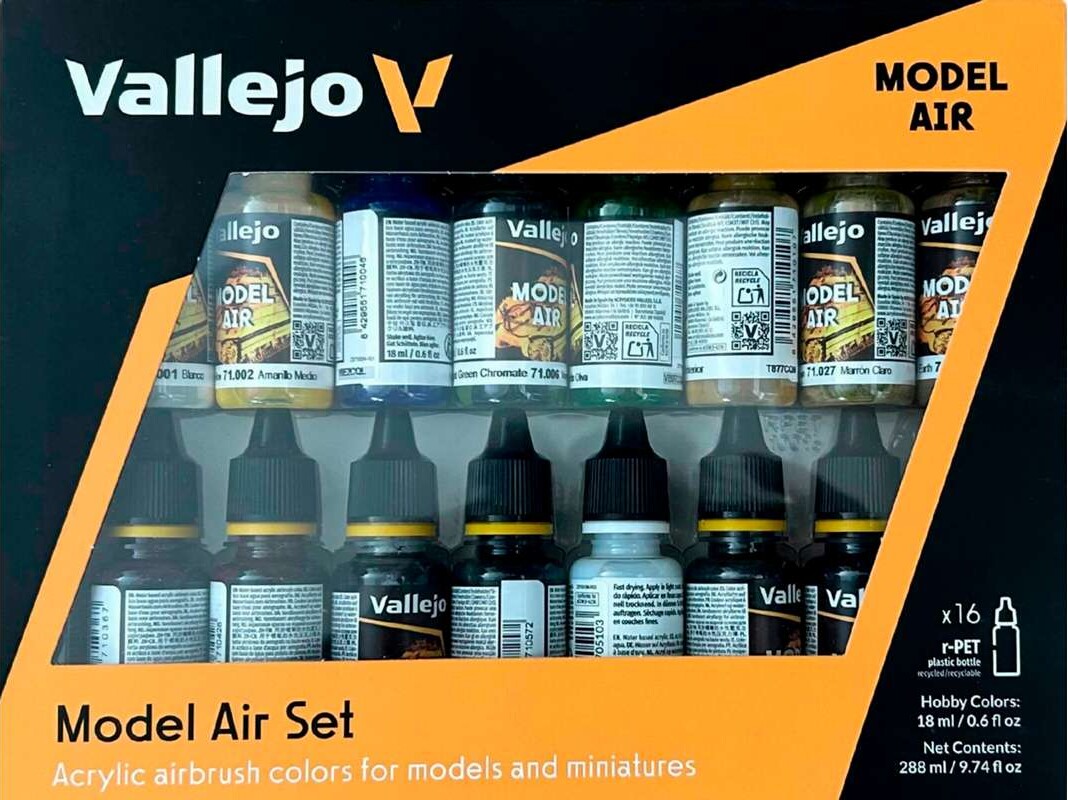 Vallejo - Model Air Maling Sæt - Buildings - 16X17 Ml