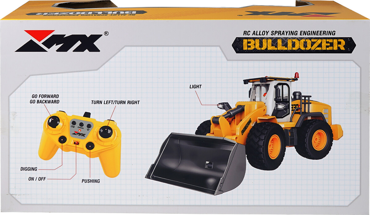 Mx Z6828A - Rc Fjernstyret Bulldozer - 2 4 Ghz - 9 Kanaler