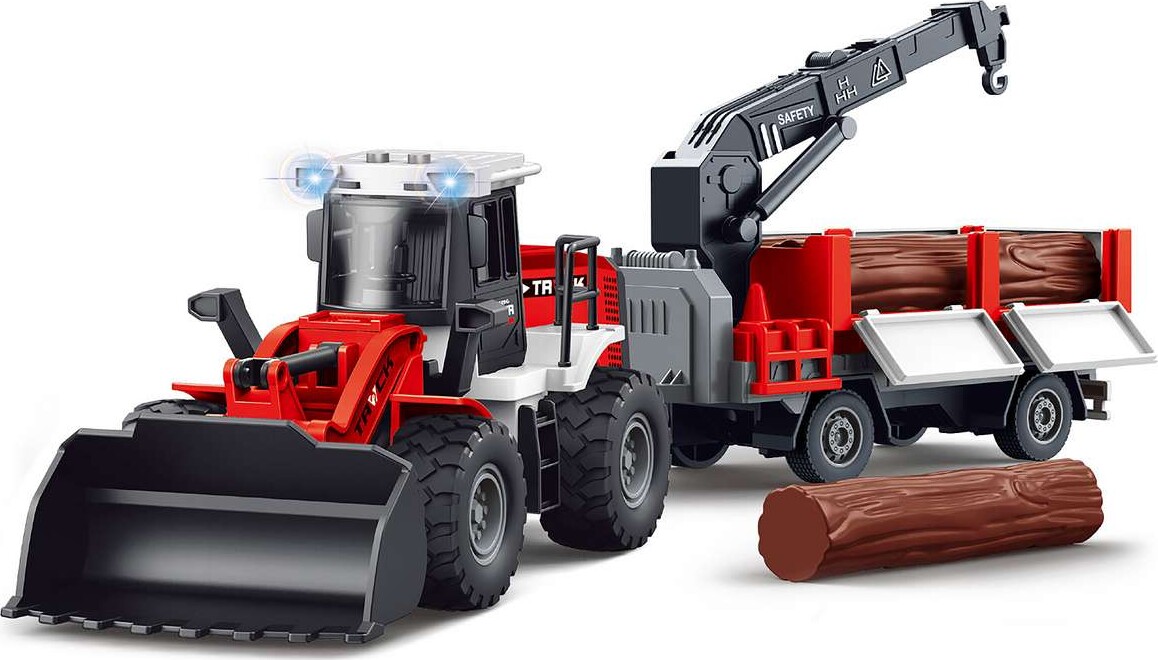 Bulldozer Whanger Woods Friction Light Sound - Klx Toys