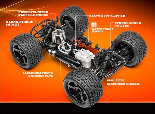 Hpi Racing - Bullet Mt 30 Fjernstyret Bil - Hp110661