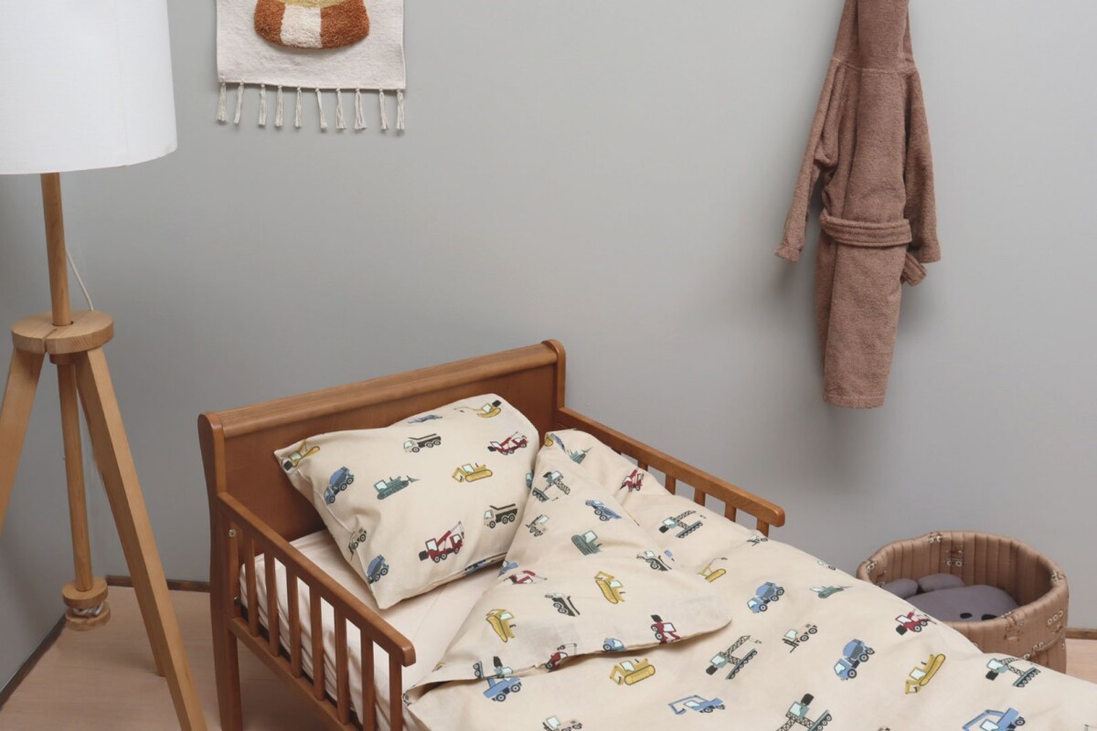 By Mats - Sengetøj - Baby Str - 70X100 Cm - Arbejdsmaskiner
