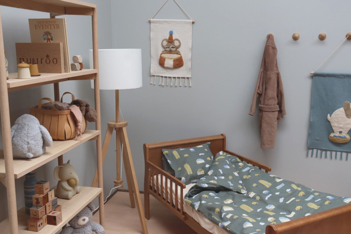 By Mats - Sengetøj - Baby Str - 70X100 Cm - Grøn Landsby