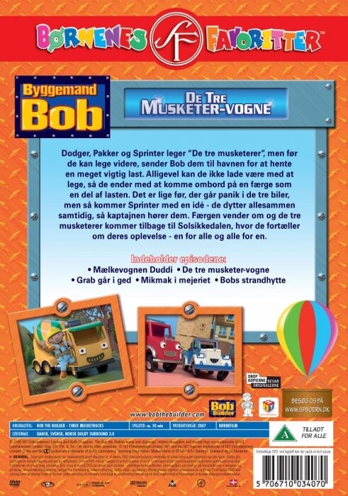 Byggemand Bob - De Tre Musketer Vogne