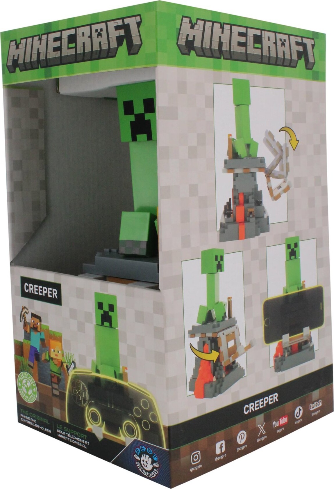 Cable Guys - Controller Holder - Minecraft Creeper Rest