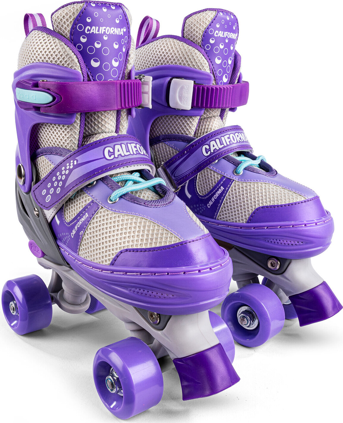 California - Adjustable Side-By-Side Roller Skates - Size 31-34