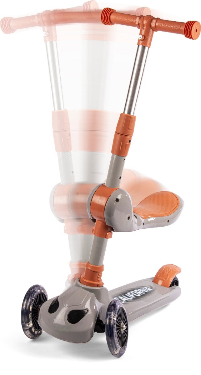 California - Scooter With Seat Light-Up Wheels