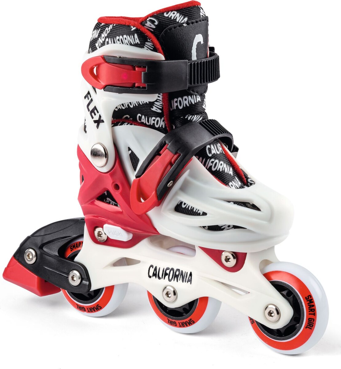 California - 2-I-1 Rulleskøjter Til Børn - Smart Girl - Str 27-30
