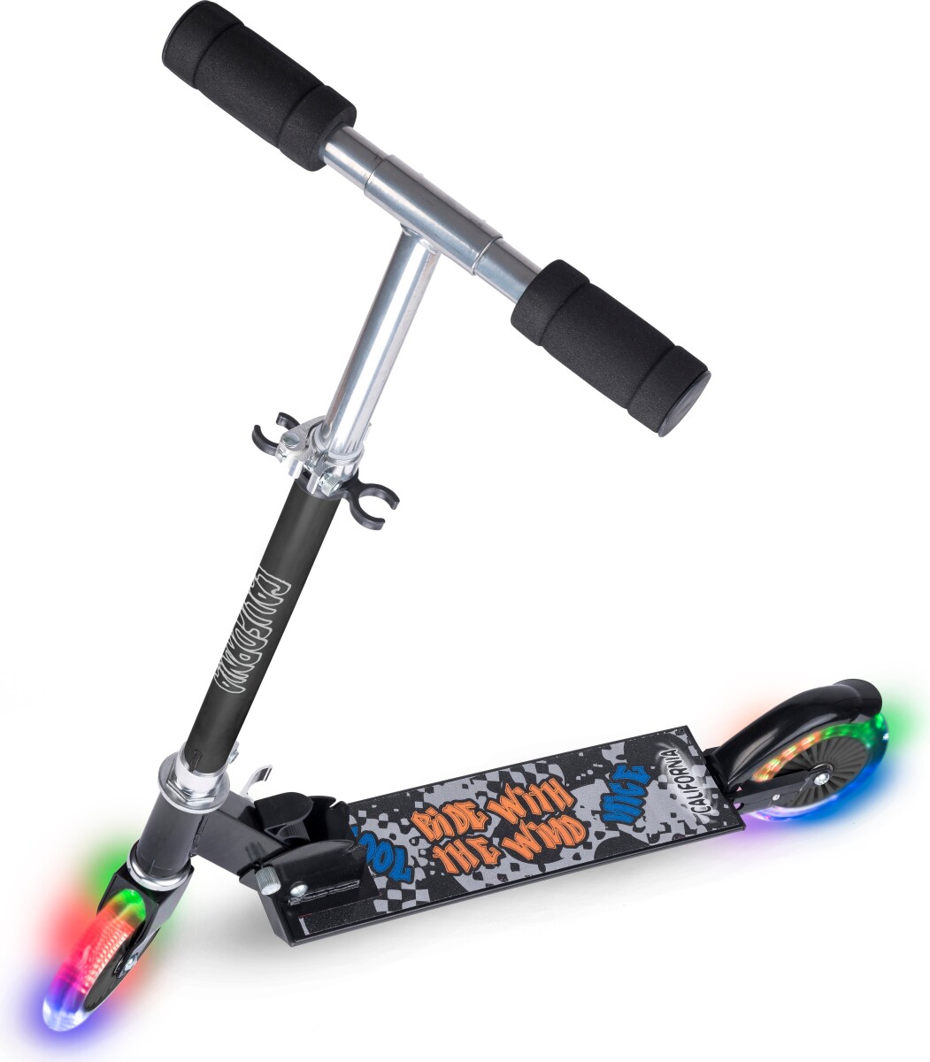 Løbehjul Med Lys - California - Sort