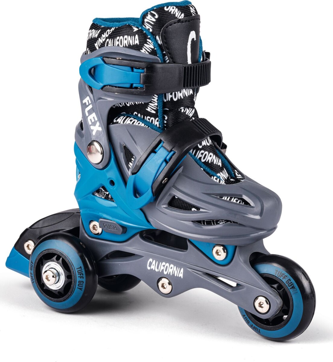 California - 2-I-1 Rulleskøjter Til Børn - Tuff Guy - Str 27-30