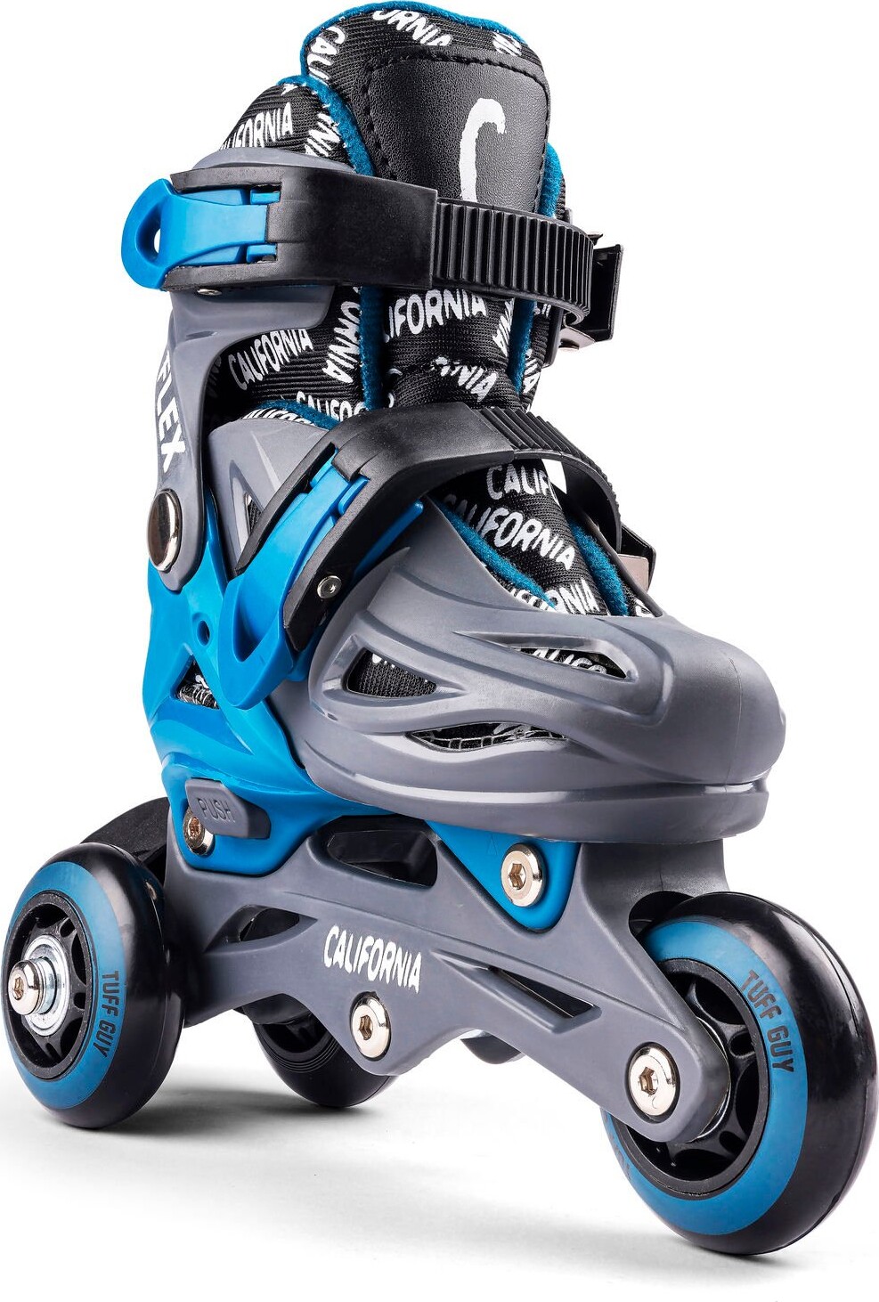 California - 2-I-1 Rulleskøjter Til Børn - Tuff Guy - Str 27-30