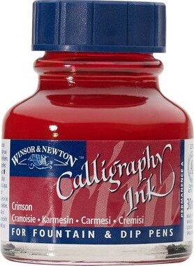 Winsor Newton - Calligraphy Ink - Blæk - Crimson 30 Ml