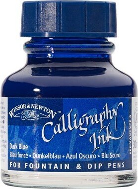 Winsor Newton - Calligraphy Ink - Blæk - Mørkeblå 30 Ml