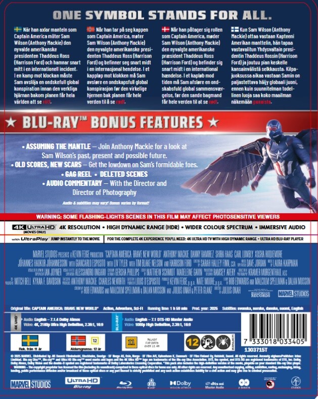 Captain America 4 - Brave New World - Steelbook