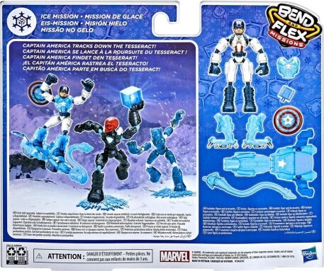 Captain America Bend And Flex 2-I-1 - Køretøj Og Figur