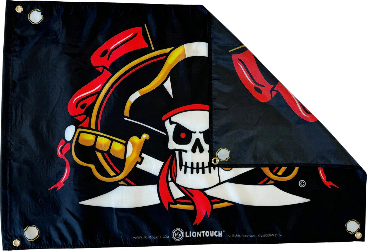 Liontouch - Piratflag - 100X70 Cm - Captain Cross