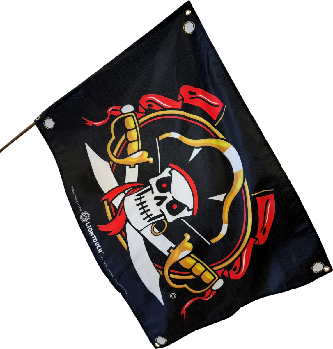 Liontouch - Piratflag - 100X70 Cm - Captain Cross