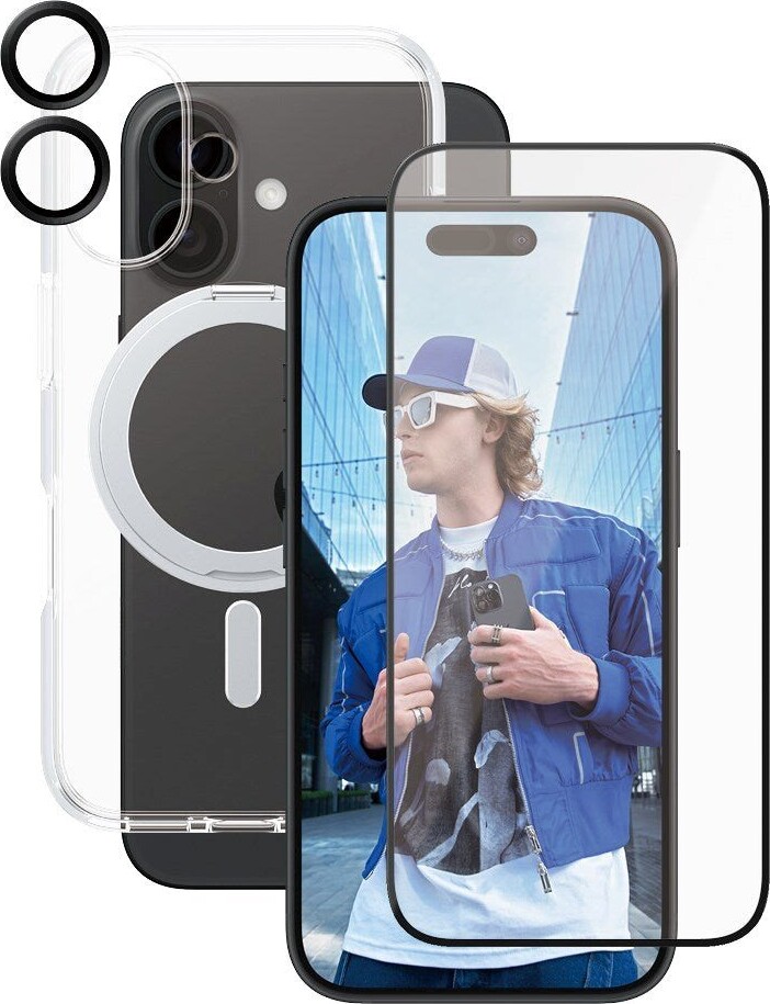 Care By Panzerglass - Iphone 16 - 3-In-1 Kickstand Cover Sæt -