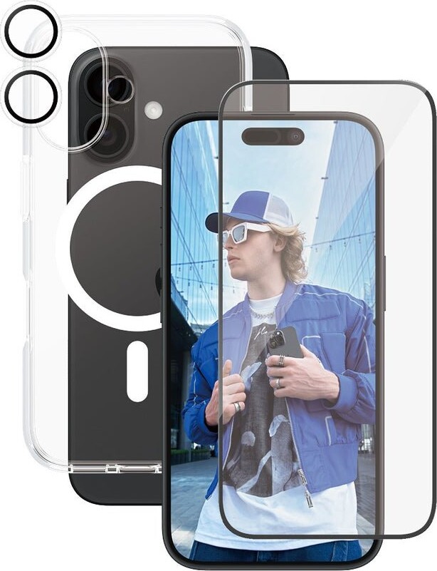 Care By Panzerglass - Iphone 16 - 3-In-1 Cover Sæt - Gennemsigtig