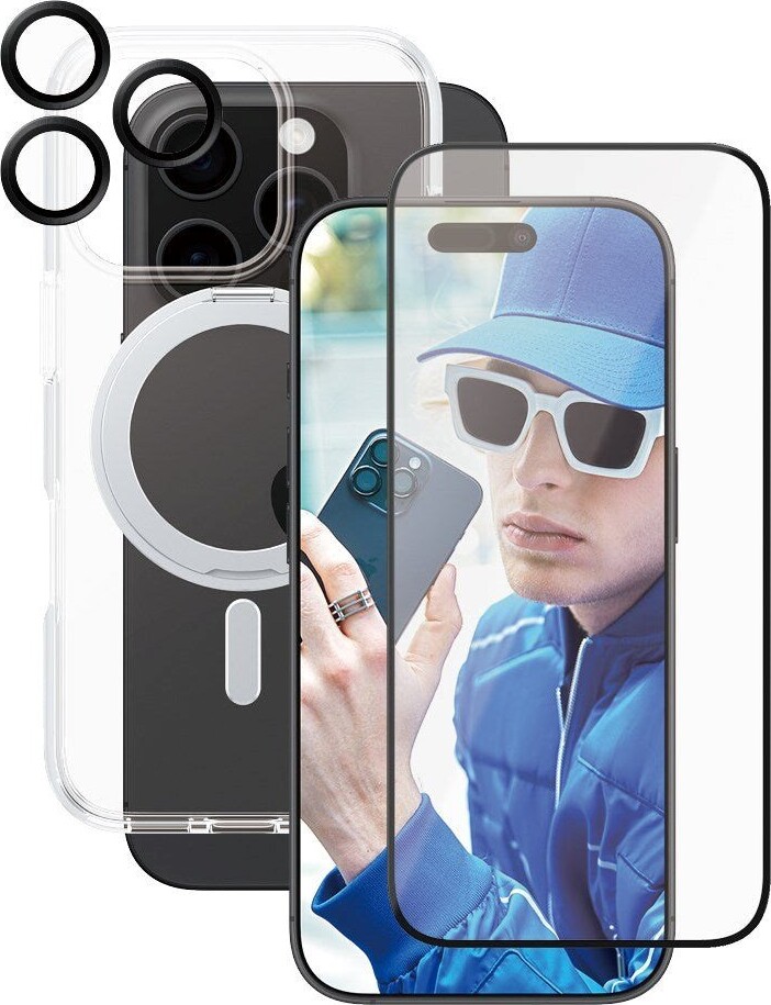 Care By Panzerglass - Iphone 16 Pro - 3-In-1 Kickstand Cover Sæt -