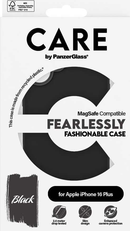 Care By Panzerglass - Iphone 16 Plus - Cover - Magsafe - Sort