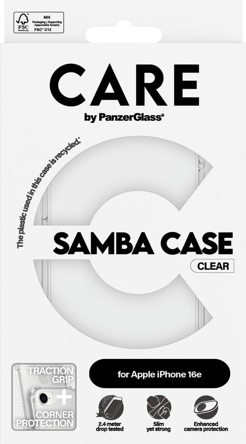 Panzerglass - Care - Iphone 16E - Cover - Gennemsigtigt