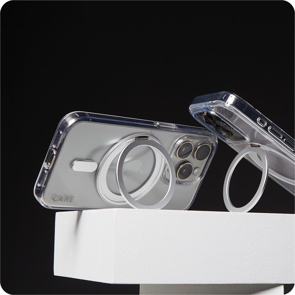 Care By Panzerglass - Iphone 16 Plus - Cover - Gennemsigtig Sølv