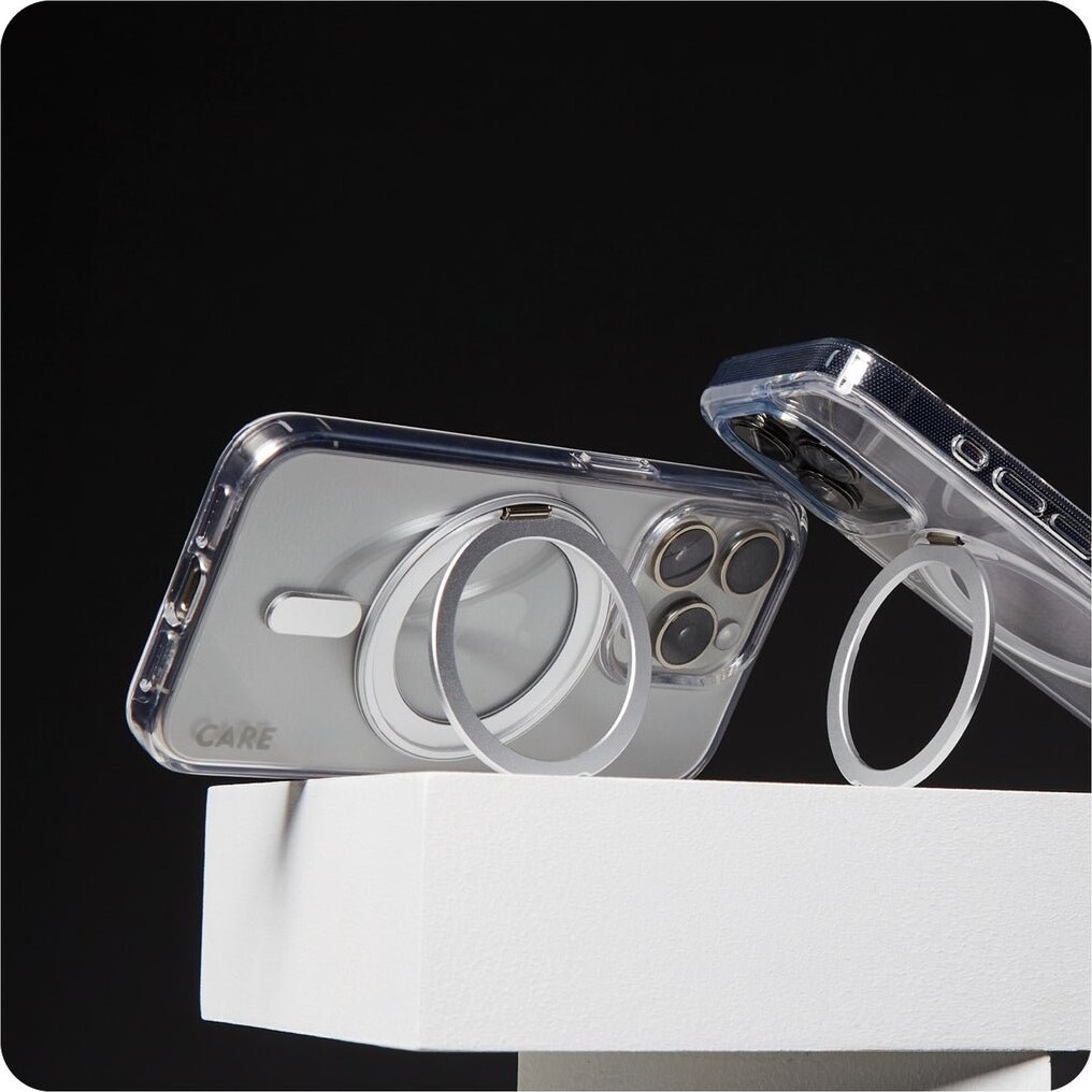 Care By Panzerglass - Iphone 16 Pro Max - Cover - Gennemsigtig Sølv