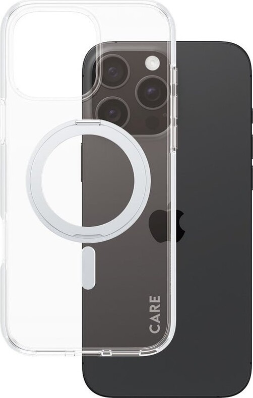 Care By Panzerglass - Iphone 16 Pro Max - Cover - Gennemsigtig Sølv