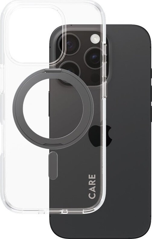 Care By Panzerglass - Iphone 16 Pro - Cover - Gennemsigtig Sort