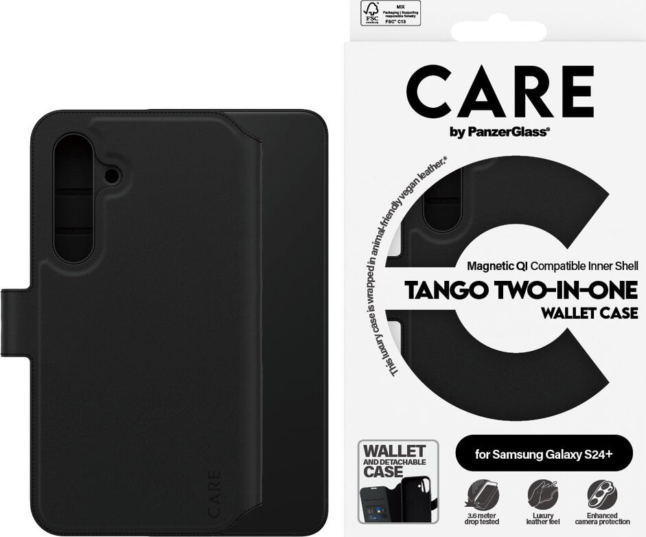 Care By Panzerglass - Samsung S24 - Cover Kortholder - Sort